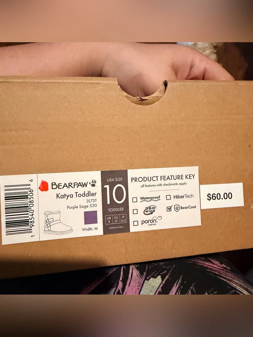 Bearpaw Toddler Girls Lilac Suede Double Buckle Boots
